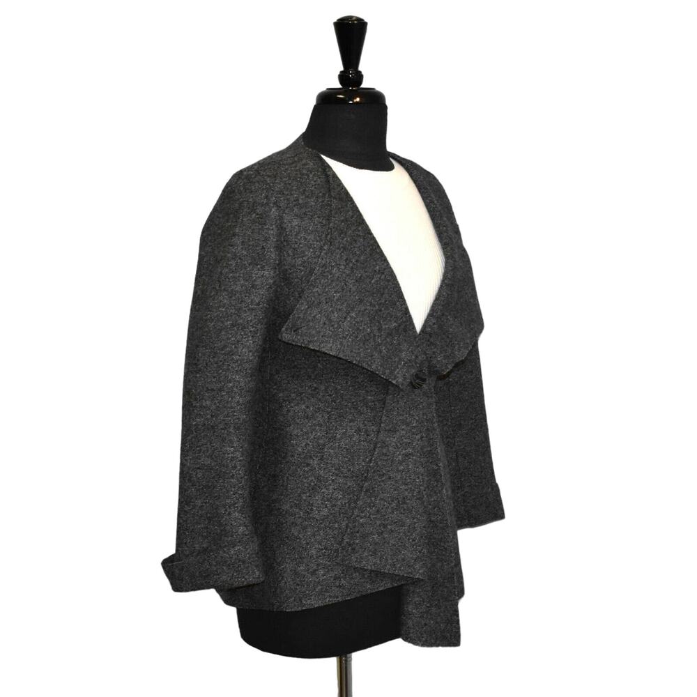 B5 New Beyond Threads Mayu Draped Lapel Charcoal … - image 4